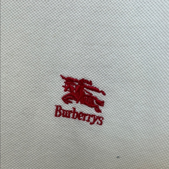 Burberry White Polo Women's Shirt (Size XL) - Picture 2 of 4